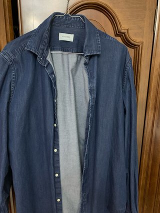 Camisa Vaquera Scalpers Azul talla 41