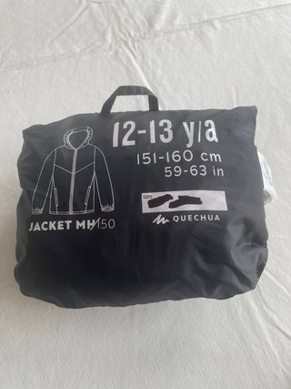 Cortavientos Impermeable Negro