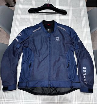 Chaqueta de moto azul ARMURE