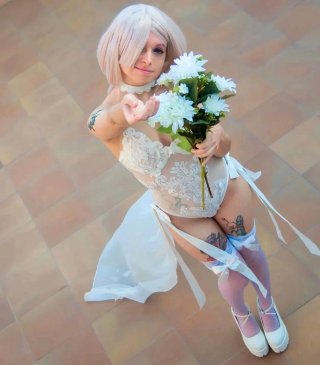 Cosplay de Novia Mash Kyrielight