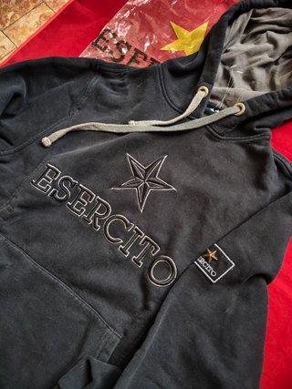 Felpa marca ESERCITO nera UNISEX tg. S circa