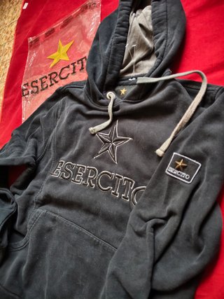 Felpa marca ESERCITO nera UNISEX tg. S circa