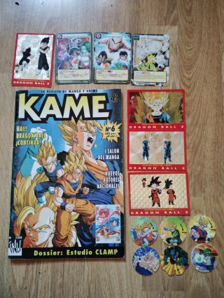 Pack Manga Anime 90s: Revista Kame + Tazos + Cromo