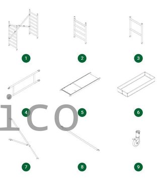 Andamio Multiusos Profesional MASTER 3,90 Metros Pack B