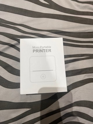 Mini impresora portátil blanca