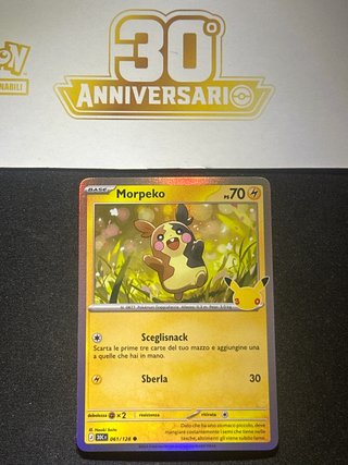 Morpeko 061/128 Holo 30° Anniversario Pokemon