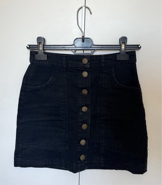 Falda vaquera Stradivarius botones T.34