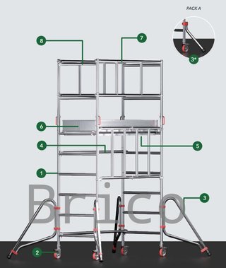 Andamio Modular Profesional PRESTIGE 1,90 Metros Pack B