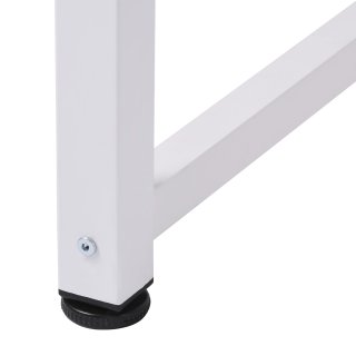 Scrivania Moderna MDF 120x60x76 cm Bianco Legno