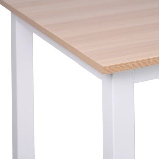 Scrivania Moderna MDF 120x60x76 cm Bianco Legno