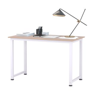 Scrivania Moderna MDF 120x60x76 cm Bianco Legno