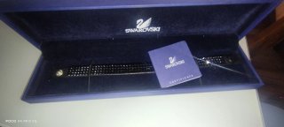 Pulsera Swarovski Negra Brillante
