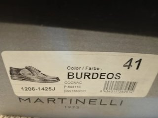 Zapatos joya Martinelli Burdeos  Modelo británico