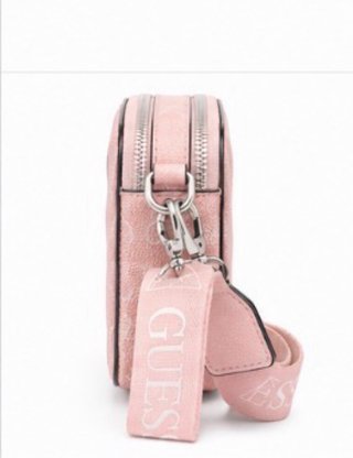 Bolso Guess rosa y blanco