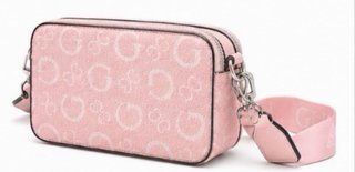 Bolso Guess rosa y blanco