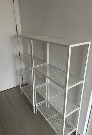 Zapatero Metálico Blanco 4 Estantes