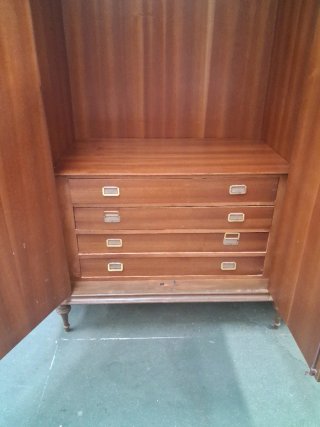 Armario clásico madera maciza gran capacidad