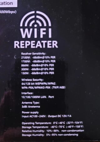 Repetidor WiFi 5Ghz y 2.4Ghz