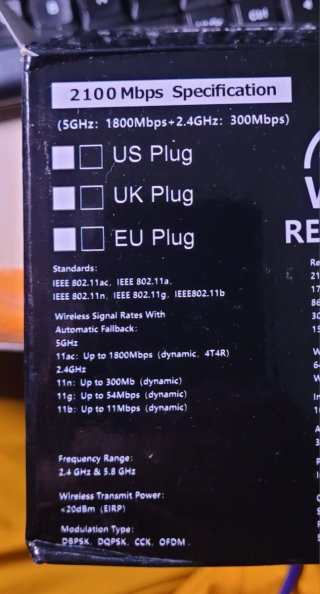 Repetidor WiFi 5Ghz y 2.4Ghz
