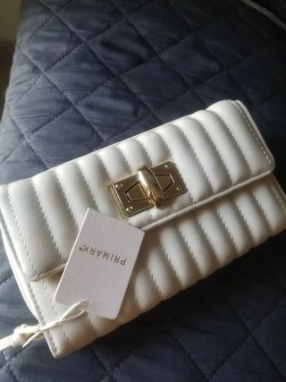 Portafoglio donna bianco
