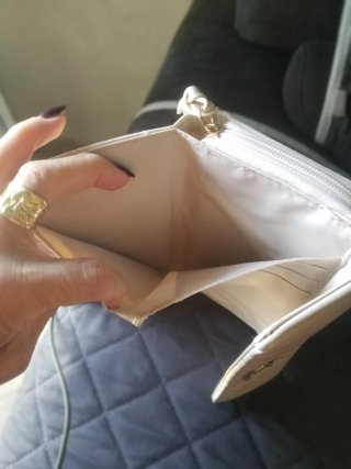 Portafoglio donna bianco