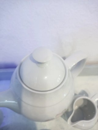 Juego de té porcelana flores