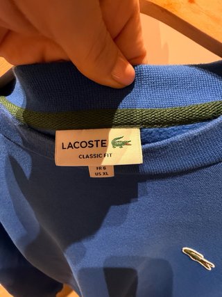 Sudadera Lacoste Azul sin capucha