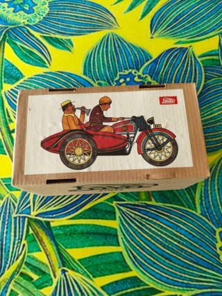 Moto con Sidecar Payá 1905 Replica di latta