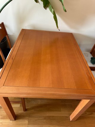 Mesa comedor extensible madera
