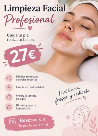 Limpieza Facial Profesional 27€