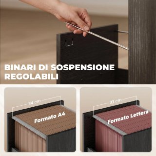 Scrivania Moderna con Cassetti e Porta Tastiera