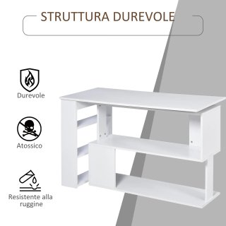 Scrivania ad Angolo 5 Ripiani 120 X 100 X 74.5 cm
