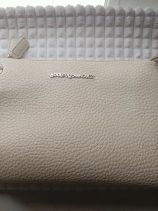 Bolso bandolera Adolfo Domínguez beige
