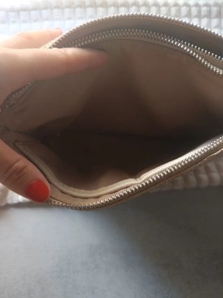 Bolso bandolera Adolfo Domínguez beige