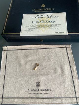 Sellos La Casa de Borbón Chapados Oro 22k