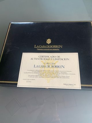 Sellos La Casa de Borbón Chapados Oro 22k