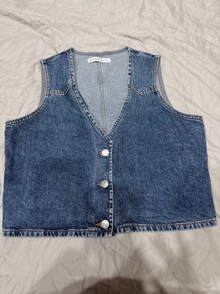 Chaleco Vaquero Azul Talla M