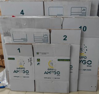Cajas de cartones de segunda mano. Muy resistentes