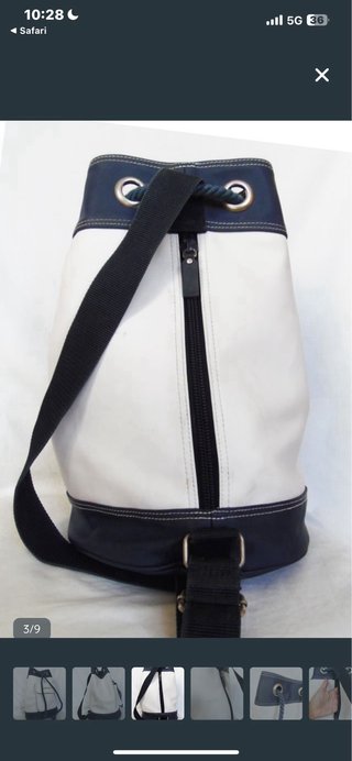 Zaino Ralph Lauren Bianco e Blu