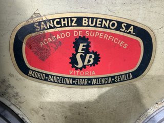 Chorreadora Arenadora SANCHIZ BUENO S.A.