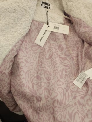 Abrigo Bimba y Lola blanco