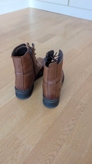 Botines de Piel Marrones Talla 38