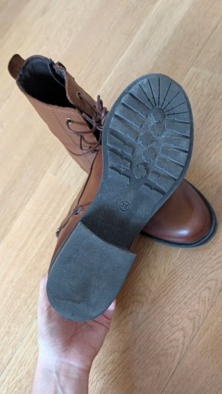 Botines de Piel Marrones Talla 38