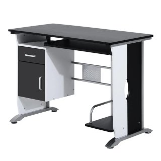 Scrivania Computer con Ripiano Cassetto Armadietto