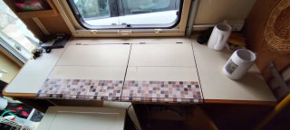 Cocina de Gas y Fregadero para Autocaravana