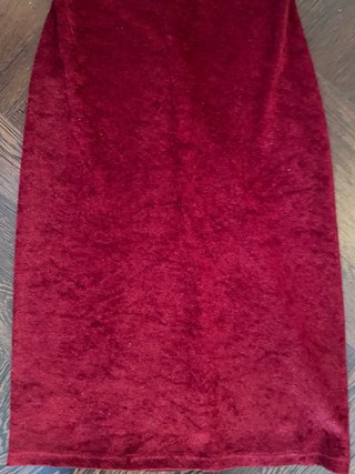 Abito rosso in velluto