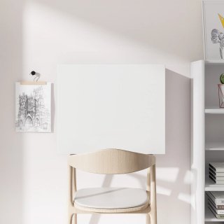 Scrivania a Muro Pieghevole Bianca 60x21.5x50 cm