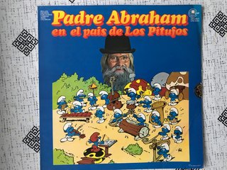 Vinilo Padre Abraham en el país de los Pitufos
