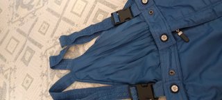 Pantalón de Esquí Azul con Tirantes