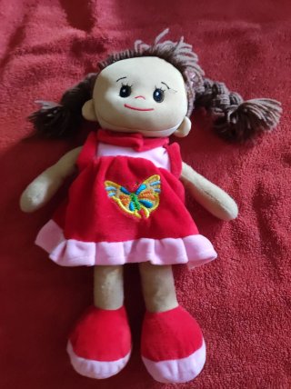 Muñeca de trapo Tarta de Fresa